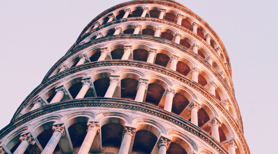 det skæve tårn i Pisa