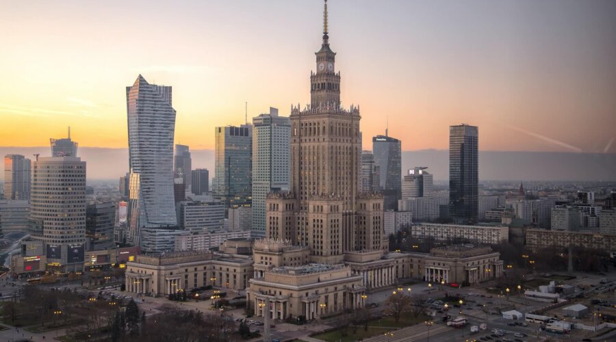 Warszawa centrum skyline